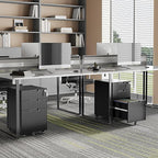 Rolling File Cabinet with Lock, 3 Drawer Metal Mobile Filing Cabinet for Legal/Letter Size,Fully Assembled Except Casters