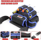 Tool Belt,600D Water-draining Oxford Cloth Tool Belts for Men,Electrician Tool Belt Widely Applied to Repairmen,Electrician,Carpenter,Construction (8 pockets)