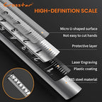Crosstar 16FT Magnetic Self-Locking Stainless Steel Tape Measure, Double-Sided Scale, Waterproof & Rustproof Retractable Measuring Tape with Hollow Design for Home, Industrial, Woodworking