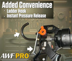 AWF PRO 10 oz Dual Thrust Caulk Gun - 25:1 or 12:1 Thrust Ratio, Dripless, Rotating Barrel, Comfort Grip, with Built-In Puncture Tool, Pack of 6