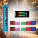allsun 12-600Vac Christmas Light Tester with 50 pcs of 2.5 Volt Replacement Bulbs, BT20 Digital Battery Tester Electrical Test Kit