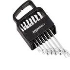 Amazon Basics Ratcheting Combination Wrench Set - Metric, 7-Piece