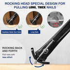 WORKPRO 13" Nail Puller, Cats Paw Pry Bar, Nail Remover Tool with Cats Paw and Rocking Nail Puller, Crowbar for Home Remodeling, Professional Carpentry, Woodworking Projects