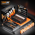 SOMELINE Crimp Tool Connector Kit, JST-XH/SM/SYP 2.5mm and Du pont 2.54mm Connector Set, 27 Types of Connectors, 30-20 AWG Ratcheting Crimper for JST Series,KF2510,Molex,AMP EI Series