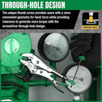 SK 5" Curved Jaw Locking Pliers, Premium CR-V Construction, Ergonomic Anti-slip Handle, Ideal for Welding or Assembly