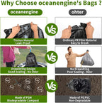 Portable Toilet Bags Poo Gel Set, 8 Gallon Camping Toilet Bags with Portable Toilet Absorbent Gel, Compostable Portable Potty Bags for Camping Outdoor Hiking