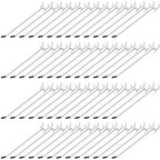Moxweyeni 100 Pcs Pegboard Hooks Peg Board Organizer Accessories Holders Hanging Stainless Steel Display Wall Hooks for 1/8 and 1/4 Pegboard Wall for Garage Storage Tools(8 Inch)