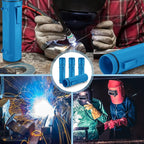 Zonon 4 Pcs Electrode Rod Storage Tube 14 Inch Airproof and Waterproof Welding Rod Holder for Canister(Blue)
