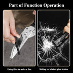 WILDMOK Heavy Duty Poultry Shears - 8.5 Inch Multi-function Stainless Steel Poultry Outdoor Shears, Ultra Sharp Kitchen Scissors for Outdoor Camp, Black