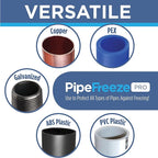 Radiant Solutions Company Intelligent Heat Tape for Water Pipe Freeze Protection - with GlowCap™, Built-in Thermostat, Tape Included, 10-yr Warranty, Heavy-Duty, Self-Regulating, 120V (12 Ft)