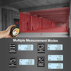 PREXISO 2-in-1 Laser Tape Measure - NOT Digital - 135Ft Laser Measurement Tool & 16Ft Measuring Tape with Auto Lock & Movable Magnetic Hook - Pythagorean, Area, Volume, Ft/Ft+in/in/M Unit-NOT Digital