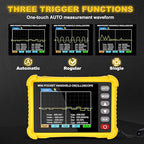 Mini Handheld Oscilloscope Kit,Pocket Portable Oscilloscope 2.5MS/s Sampling Rate,500KHz Bandwidth, 2.8 inch TFT，Type-C,Trigger Function Auto/Nomal/Single
