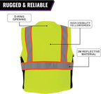 Global Glove High Visibility Safety Vest, Lightweight and Breathable