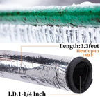 codree Water Pipe Heat Blanket - 38.5" x 6" Water Pipe Heat Tape - Aluminum Foil Freeze Protection Heating Cable for Metal & Plastic Pipes, 110V, Max Temperature 60˚
