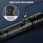 Rechargeable LED 90,000 Flashlights High Lumens, 2 Pack Super Bright Flash Light with 5 Modes, High Powered Handheld Flashlight for Home Camping Hiking Night Work