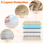 Backflow Preventer Insulation Cover - Water Pipe Insulation Sprinkler Cover for Outside - Insulated Backflow Cover Pouch for Irrigation Back Flow Valve in Winter or Sun Exposure (30" W x 24" H, CAMO)