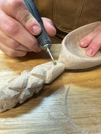 Kutzall 4-Piece Rotary Burr Detail Kit - 1⁄8" Shaft, Fine – Wood Carving Bit for Dremel, Foredom, Ryobi, DeWalt, Milwaukee Tools - Structured Tungsten Carbide, 18FKIT02