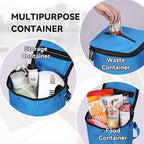 Boat Trash Can, Portable Boat Trash Bag, Reusable Boat Garbage Bag, Easy to Install & Clean, 3.96 Gallons Multi-Purpose Boating Equipment Accessories for Fishing Kayak Pontoon Boat (1PCS Blue)
