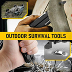 BIBURY Mini Multitool BI2052AB, EDC Multitool Scissors w/Window Breaker, Seat Belt Cutter, Bottle Opener for Outdoor Survival, TSA Approved Keychain Multi-tool Cool Gadget, Gifts for Men and Women