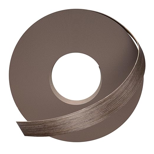 GSCIT Club Walnut Edge Banding, 1 inch x 10ft roll of Veneer Edge Banding -Pre-glued Flexible, Real Wood Tape Banding for Cabinet Repair Furniture Restoration