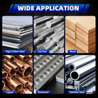 1/8 Inch Cobalt Drill Bit Set (10Pcs), M35 Fully Grounded 5% Cobalt Bits for Hardened Metals, Stainless Steel, Cast Iron and Wooden Plastics, with Storage Box