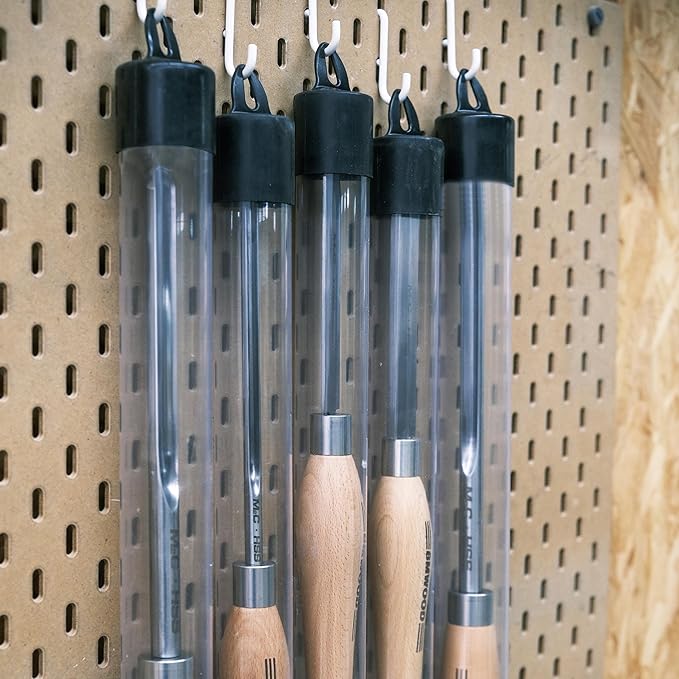 M2 Cryo HSS 2mm Thin Parting Tool with 12-1/2" Beech Handle for Woodlathe Chisels