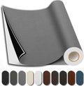 Leather Repair Patch, Repair Patch Self Adhesive Waterproof, DIY Large Leather Patches for Couches, Furniture, Kitchen Cabinets, Wall （Gray, 3.5X79 Inch）
