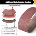 14 Pack Sanding Belts 4x36 Inch, 4x36 Belt Sander Sanding Belt Sander Paper 40/60/80/120/180/240/400 Grits Assortment Aluminum Oxide Sanding Belts for Belt Sander Knife Wood Metal Polishing