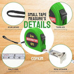 50 Pcs 6 FT Mini Tape Measure Retractable Bulk Small Measuring Tape Pocket Size Measurement Tool for Operation Christmas Items Party Favor Gifts Stuffers for Men(Green)