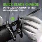 Greenworks 24V Reciprocating Saw,Cordless,Brushless,1.1"(28 mm) Stroke length,2700 SPM,4.0Ah USB Battery and Charger Included