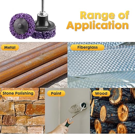 Strip Discs Quick Sanding Discs Stripping Wheel Stripper Abrasive Wheel for Drill, Strip Paint Clean Welds Remove Metal Wood Rust Scale & Oxidation (2INCH-10Pack)
