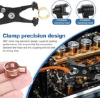 OCR 100 Pack 6-22mm 10Size Fuel line Spring Clamp Silicone Vacuum Hose Pipe Clamp Steel Wire Tube Pipe Clip With a Hose Clamp Pliers