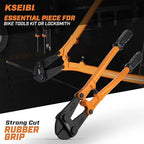 KSEIBI 141590 Heavy-Duty Large Bolt Cutter 30" for Cutting Fence, Steel Wire, Chain, Screws, Rivet, Padlock, and Metal Rods with Soft Grip Rubber Ergonomic Handle Cutters