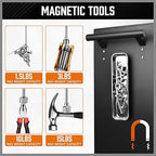 HORUSDY 5-PIECE Magnetic Pickup Tools Set, Include 15LB, 10LB, 3LB, 1.5LB Magnet Sticks, Rust-Proof Magnetic Tray, Telescoping Design for Mechanics, Automotive, DIY, Gifts for Men, Dad, Husband