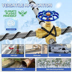120V 50FT Self-Regulating Pre-assembled Water Pipe Heat Cable for Pipe Freeze Protection, Energy-Saving Pipe Heating Cable Keeps Water Flowing at -40°F