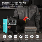 Plasma Cutter, [Blow Back Pilot Arc][Large LED][Air Sensor] 50A Non-HF CNC bestarc Plasma Cutter Machine 110V/220V Dual Voltage, 5/8" Clean Cut 1" Max Cut, Post Flow, 2T/4T for Beginners DIY