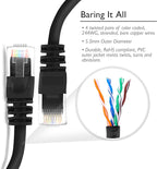 GearIT Cat5e Ethernet Patch Cable 75 Feet - Snagless RJ45 Computer LAN Network Cord, Blue