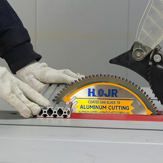 Aluminum Cutting Circular Saw Blade, Thin Aluminum,The Cutting Head uses a Special Anti-Heat Sticking Coating with high Finish and Long Life,NFM 14 inch 120-Tooth 1" -TA