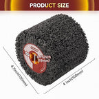 Abrasive Drawing Wheel Surface Conditioning Tool 60 Grit 120 x 100 x 19 mm Wire Drawing Burnishing Polishing Wheel for Wood Metal Surface Polishing 4.7"x 4"