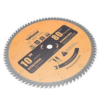 10" Miter/Table Saw Blade, 80 Teeth ATB Tungsten Carbide Saw Blades with 5/8" Arbor for Wood, Aluminum, PVC Pipe and Plastic Cutting