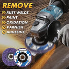 10 Pack Angle Grinder Stripping Wheel Strip Disc Angle Grinder Attachments Grinder Wheel, Paint Metal Oxidation Rust Remover Stripper Tool (4'' x 5/8'')