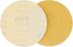 Dura-Gold Premium 220 Grit 6" Gold Sandpaper Discs, No Hole Pattern Dustless, Box of 50, Hook & Loop Backing for DA Sander, Finishing Coarse Sanding Abrasive Automotive Paint, Woodworking Wood, Metal