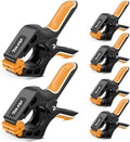 TOLESA Heavy Duty Spring Clamps 7 & 4 Inch 6 Pcs Large Wood Clamps with 30Lbs Powerful Clamping Force Deep Throat Clamps for Woodworking Photography Backdrop Household Use Cover Holding Wood Gluing