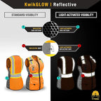 KwikSafety - Charlotte, NC - FIRST LADY Safety Vest for Women, High Visibility Reflective Strips, Meets ANSI & OSHA