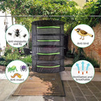 Drying Rack Net Dryer 4 Layer 2ft Black W/Green Zippers Hydroponics Drying Rack Herbs for Plant Bud Seed,Plant Racks for Weed,Mesh Hanging Plant Dry,Herb Dry,for Garden Outdoor Bud Tea