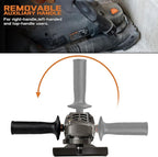 KSEIBI Concrete Angle Grinder Machine 5-Inch, Metal Grinding Tools 11.5Amps (1400 watt) with Safety Guard, Diamond Cup Wheel, Dust Shroud, and Carry Bag