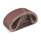 3X21 Sanding Belts 15PCS Belt Sander Paper Aluminum Oxide (3 Each of 80/120/150/240/400 Grits) Ideal for Wood Metal Paint Sanding