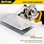 HURRICANE 6-Inch Straight Jaw Sheet Metal Hand Seamer, Bender Tool for Flattening and Bending, Pliers With Ergonomic TyreGrip Handle