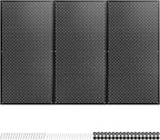 Metal Pegboard for Garage Storage,Steel Pegboard Heavy Duty 16-Inch X 32-Inch Metal Peg Board Tool Organization Panels (Black, 3 Pack)