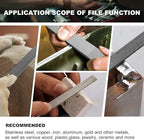 17PCS File Set with Tool Bag, Includes 4PCS Large Metal File, 12PCS Needle File and Wire Brush,Work for Metal, Wood and More